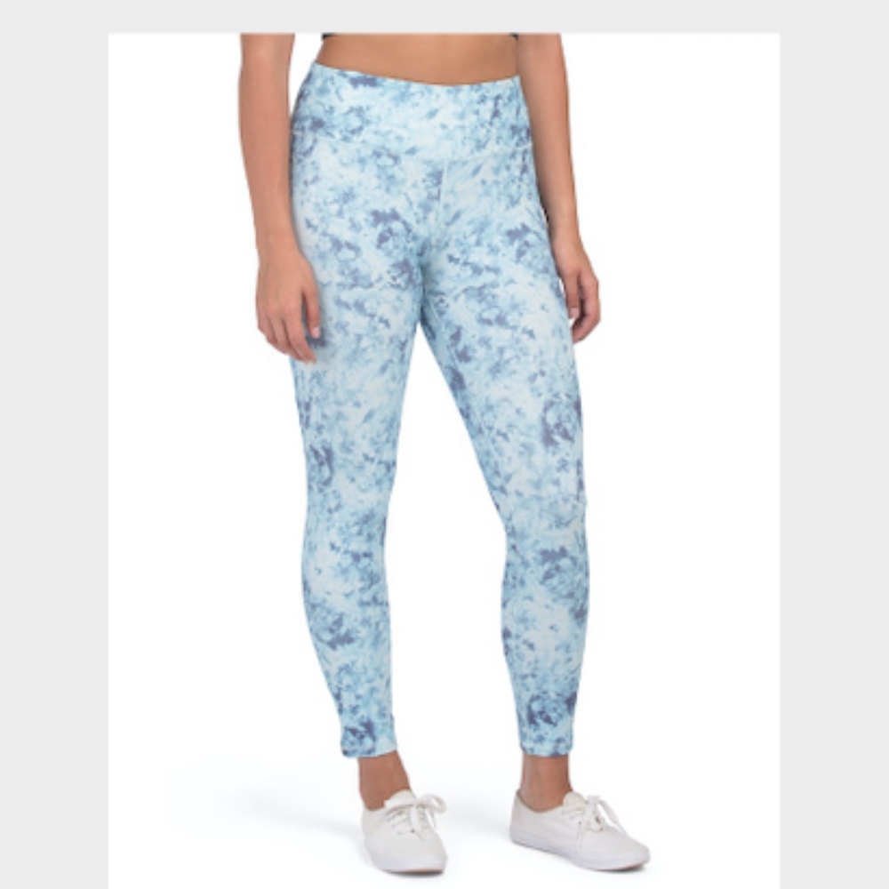 BCBGENERATION- High Waist Tie Dye Ankle Leggings